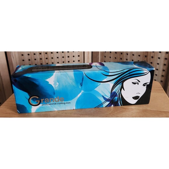HerStyler Grande Pro Curling Iron Black‎ 18-25mm-Great Gift Wand Curl - Picture 1 of 7